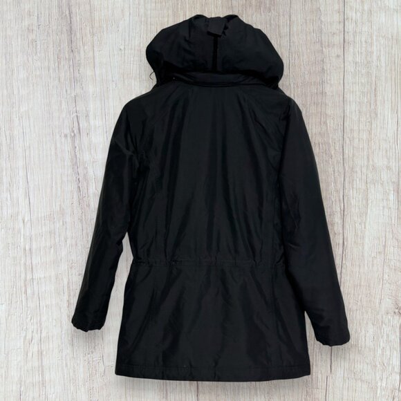 L.L.Bean Winter Warmer Jacket 0FJS2 Black Softshell Insulated Hooded Mens S - Picture 4 of 4